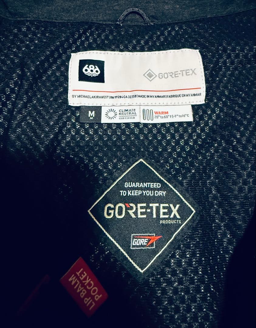 686 スノーボード ウェア ジャケット ゴアテックス GORE-TEX