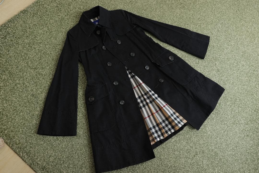 ※Domino！ BURBERRY 38サイズ Aライントレンチコート 黒
