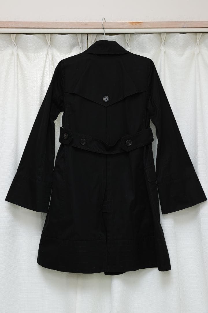 ※Domino！ BURBERRY 38サイズ Aライントレンチコート 黒