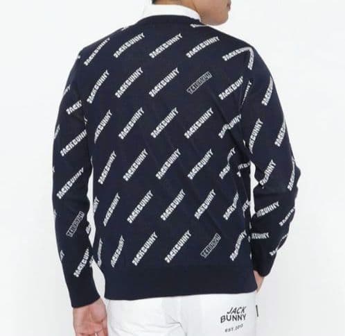 再再再値下げ新品　ジャックバニー　ニット4　紺ネイビー定価17600円