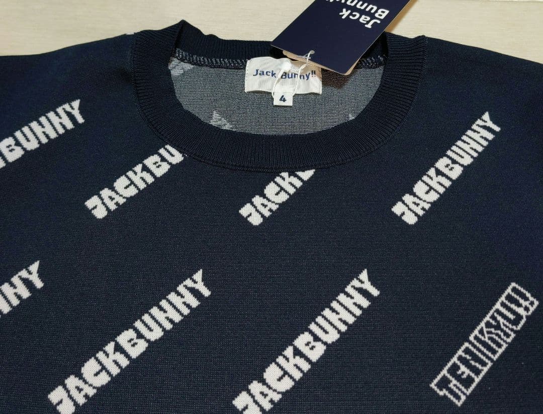 再再再値下げ新品　ジャックバニー　ニット4　紺ネイビー定価17600円