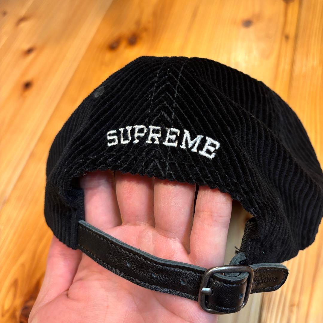 【美品】Supreme コーデュロイ ブラックキャップ