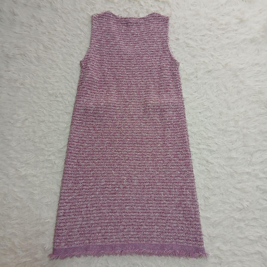 【TOCCA】【洗える！】FONDU TWEED ドレス ピンク