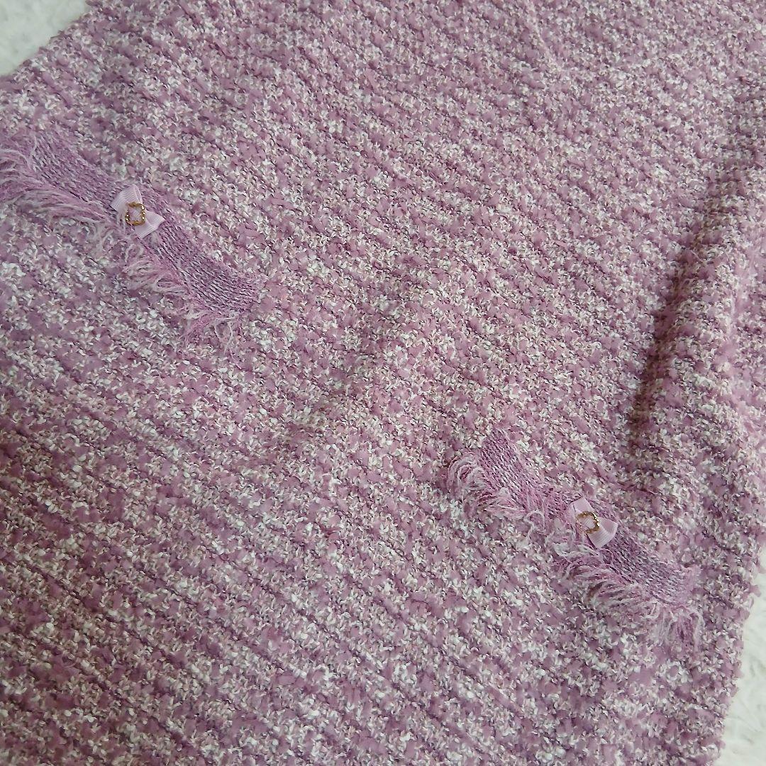 【TOCCA】【洗える！】FONDU TWEED ドレス ピンク