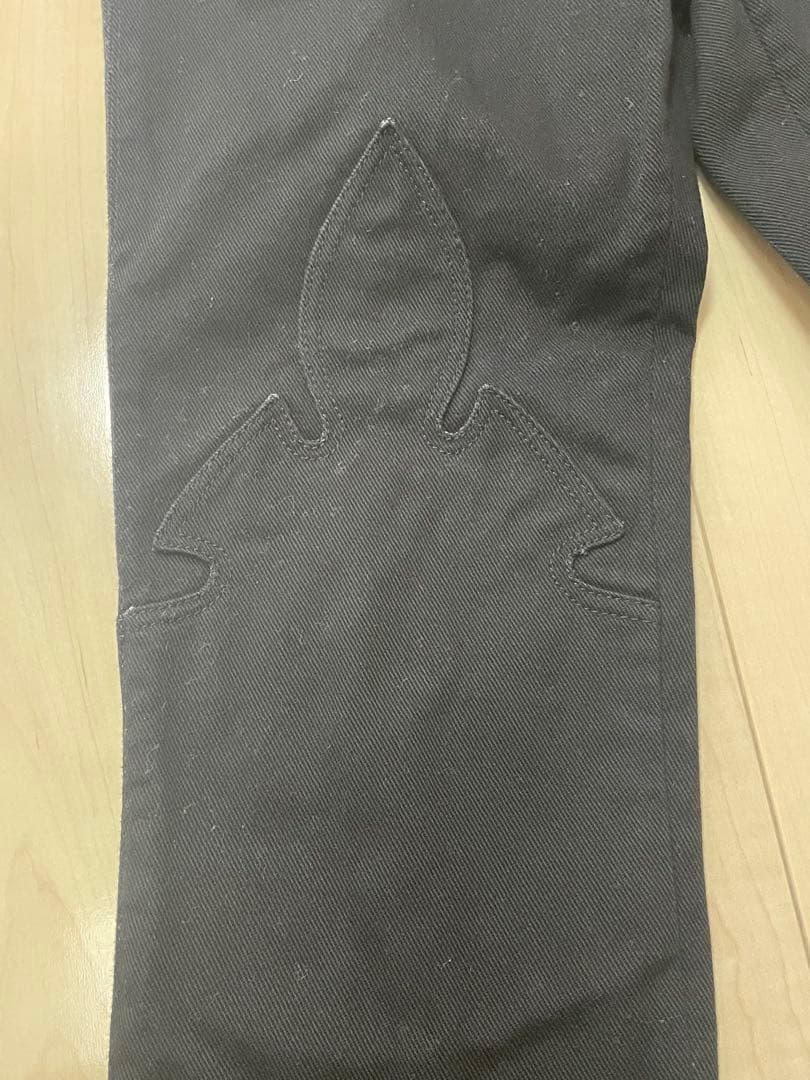 c*h様 クロムハーツ　フレアパンツ ブラック 4つボタン刺繍