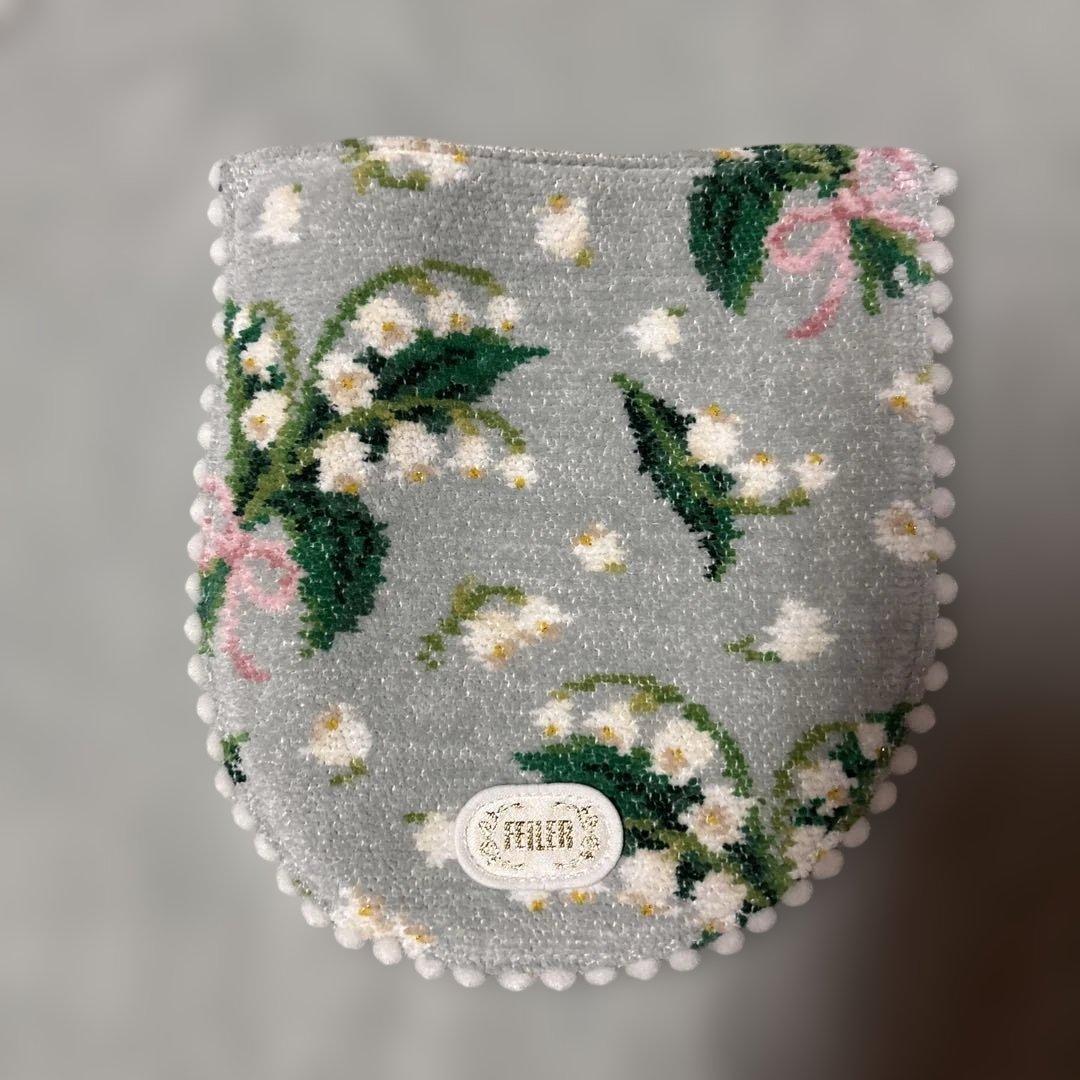 未使用品　FEILER フェイラー　エプロン　ブルーグレー