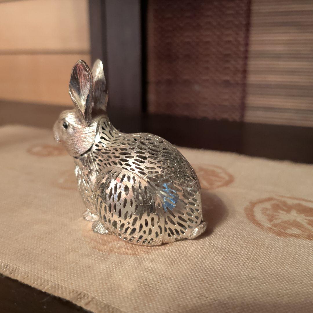 Christofleシルバーレースのうさぎ