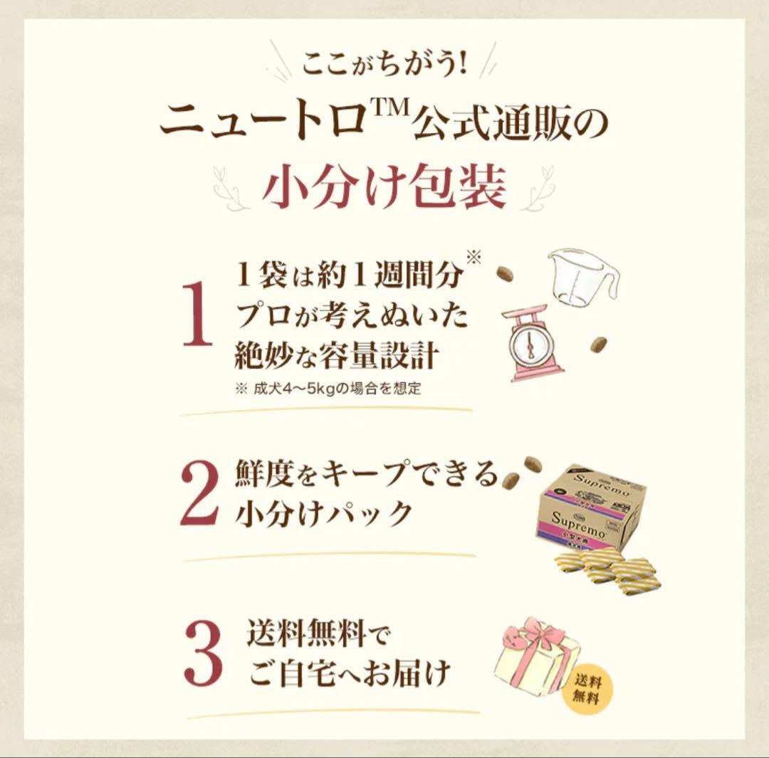 ニュートロ シュプレモ 小型犬用 成犬用 4.2kg（600g×7袋）総合栄養食
