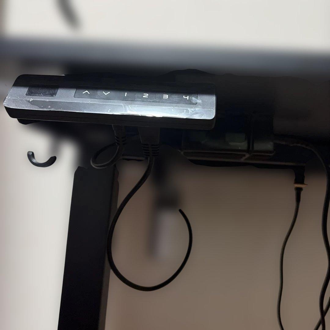 FEZIBO 幅140*奥行き60cm モニター台付き　電動昇降デスク