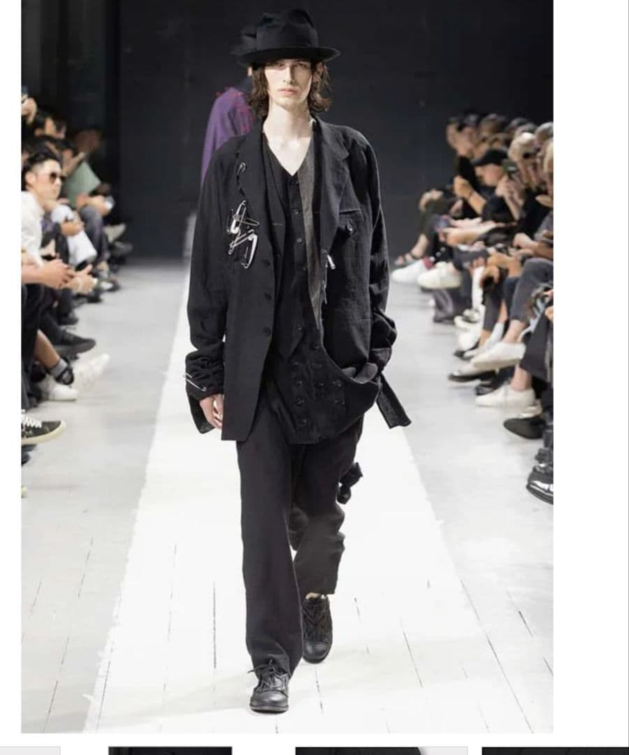 yohji yamamoto2024SS安全ピンジャケット