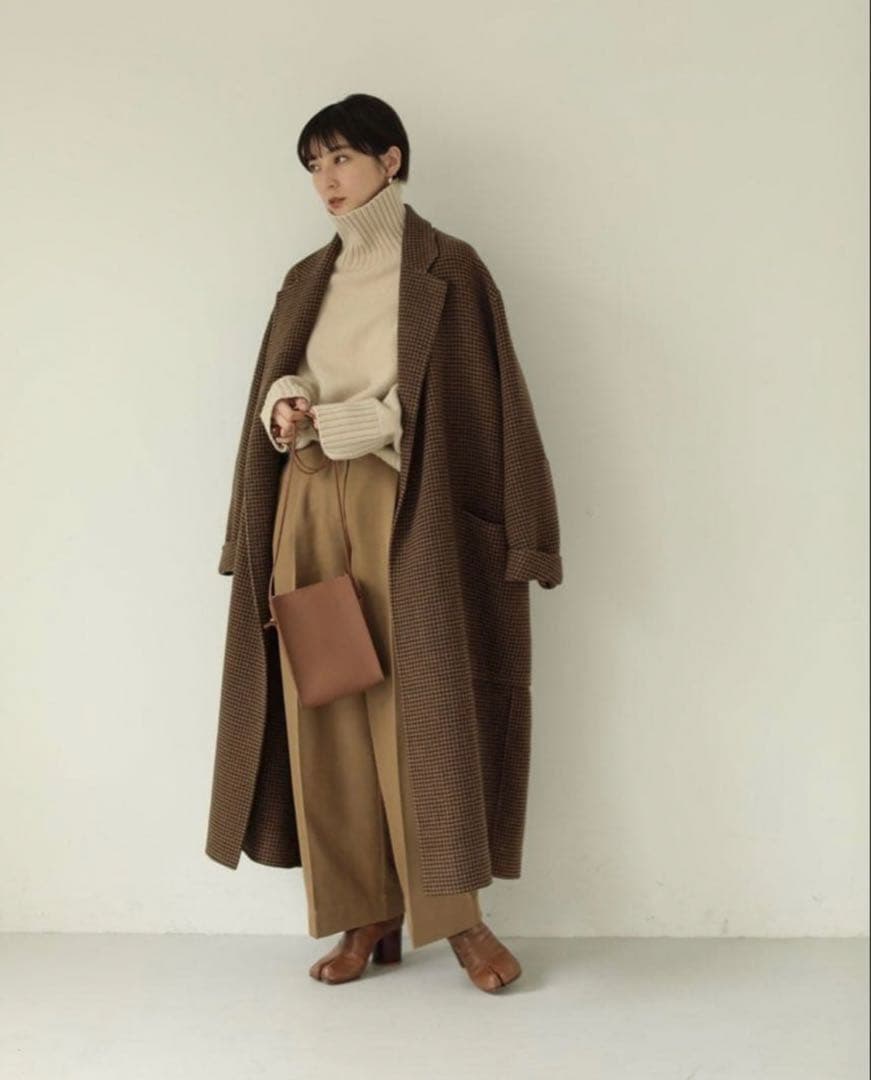 【18日限定お値下げ】TODAYFUL オーバーチェックコート 36