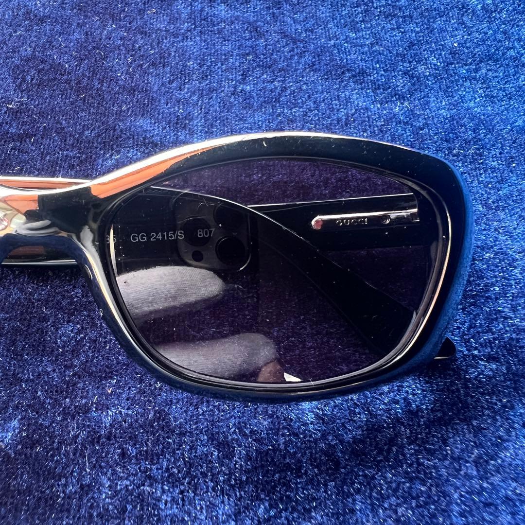 【本体美品】GUCCI グッチ サングラス GG2415/S ブラック Y2K