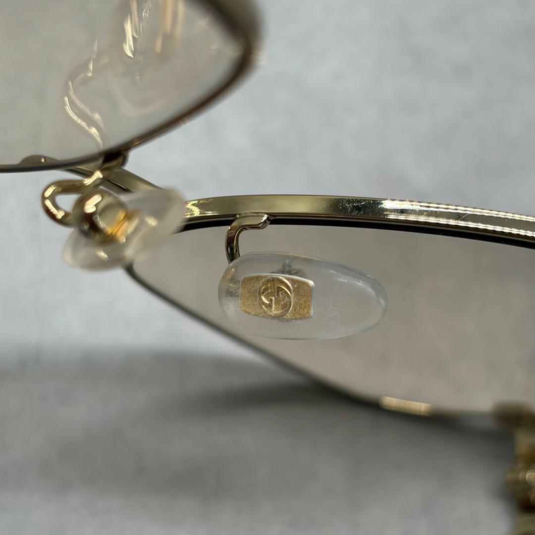 GUCCI GG1089SA ゴールド チェーン メタル サングラス XL