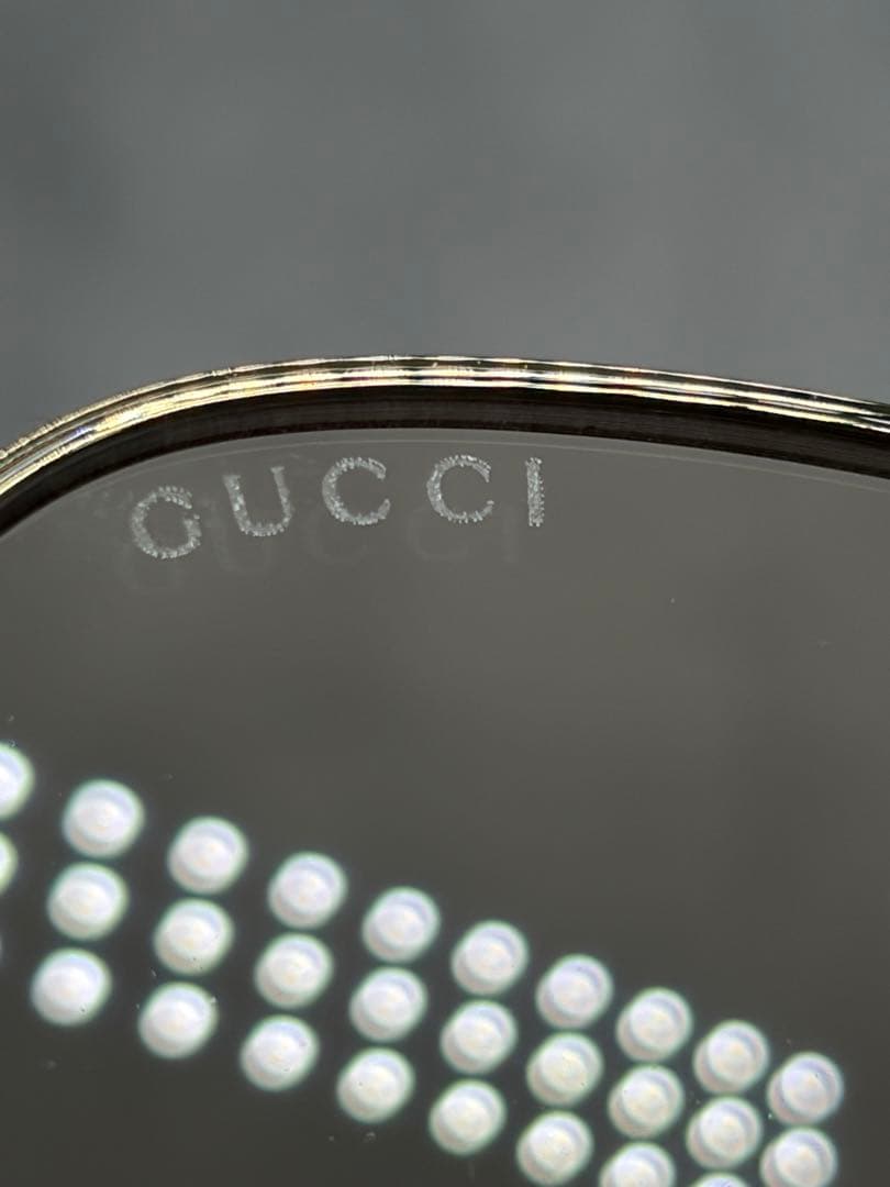 GUCCI GG1089SA ゴールド チェーン メタル サングラス XL