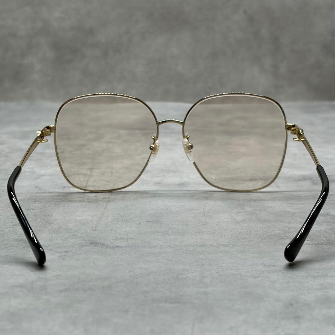 GUCCI GG1089SA ゴールド チェーン メタル サングラス XL