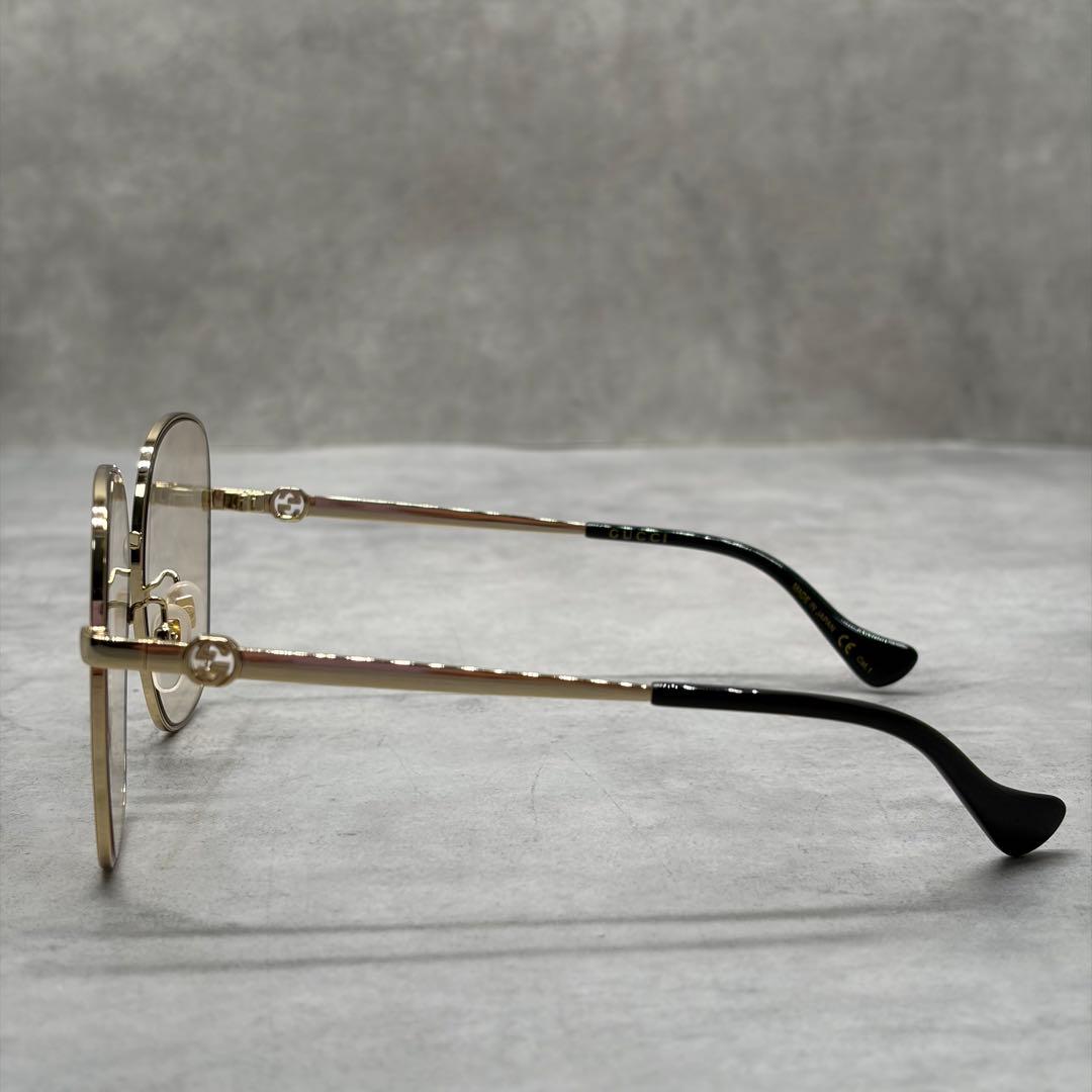 GUCCI GG1089SA ゴールド チェーン メタル サングラス XL