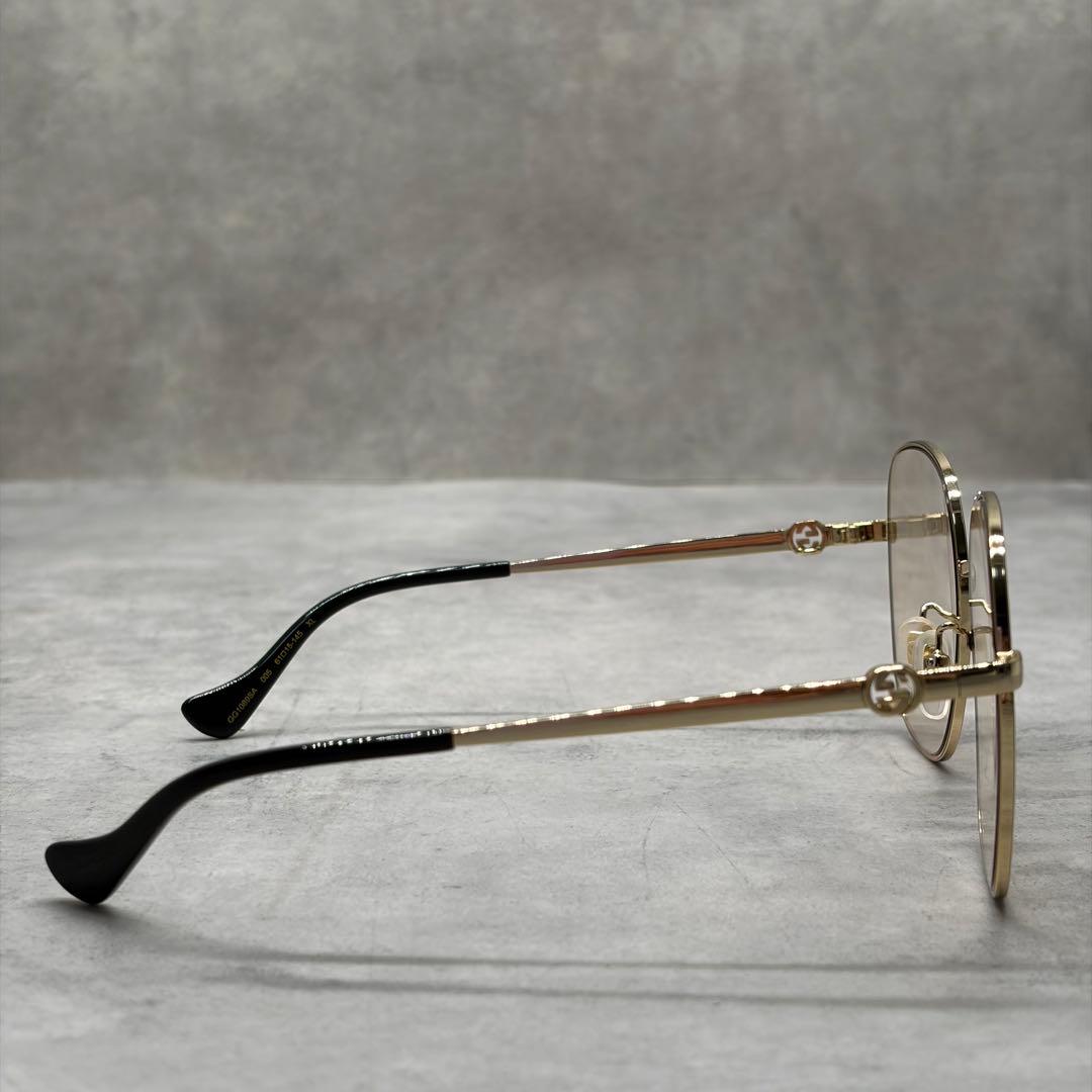 GUCCI GG1089SA ゴールド チェーン メタル サングラス XL