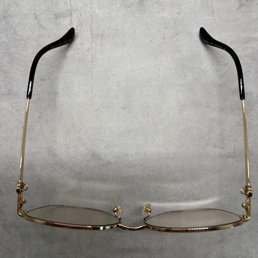 GUCCI GG1089SA ゴールド チェーン メタル サングラス XL