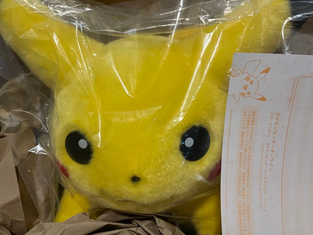 新品　ポケモン30周年記念 おかえり！ピカチュウ1/1　ぬいぐるみ　おまけ付き