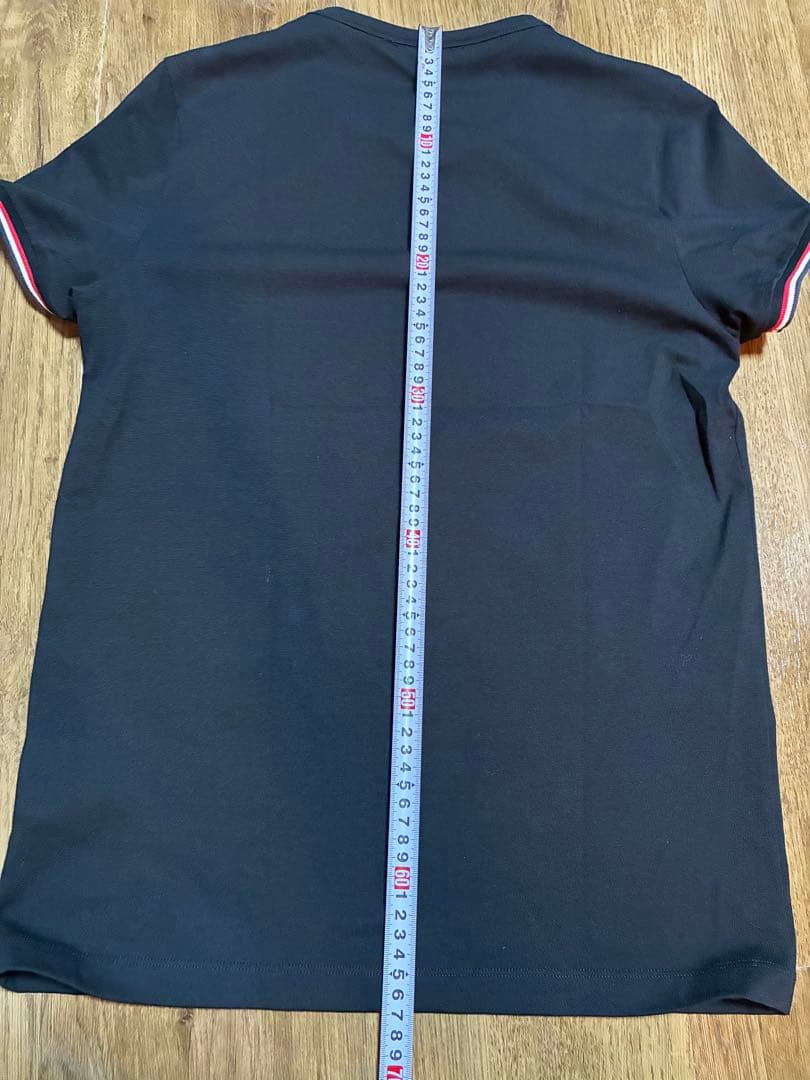 【美品】MONCLER ブラック スリムフィット Tシャツ