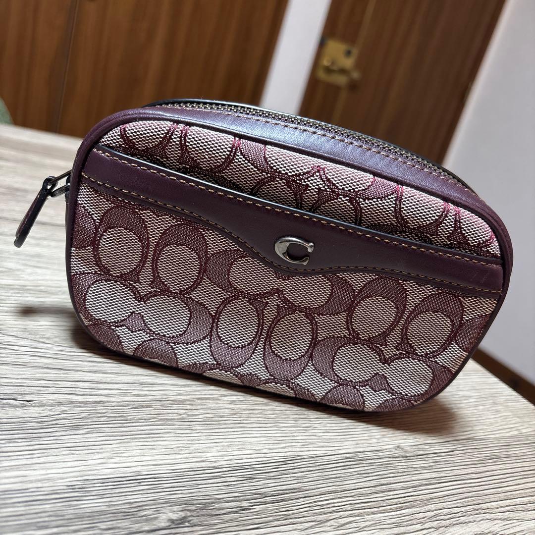 COACH ボディバッグ パープル系