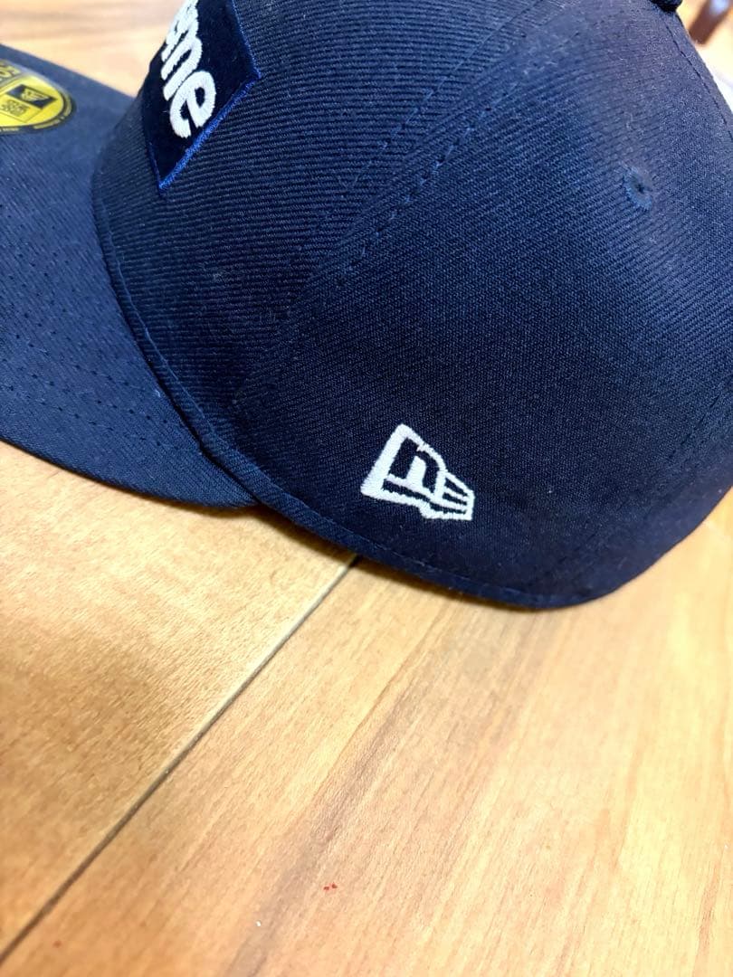 【Supreme × New Era】Box Logo ネイビー 7 1/4