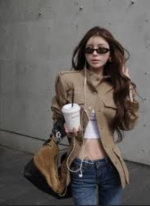新品 ZARA ループディテールフィットブレザー ライトカーキ S