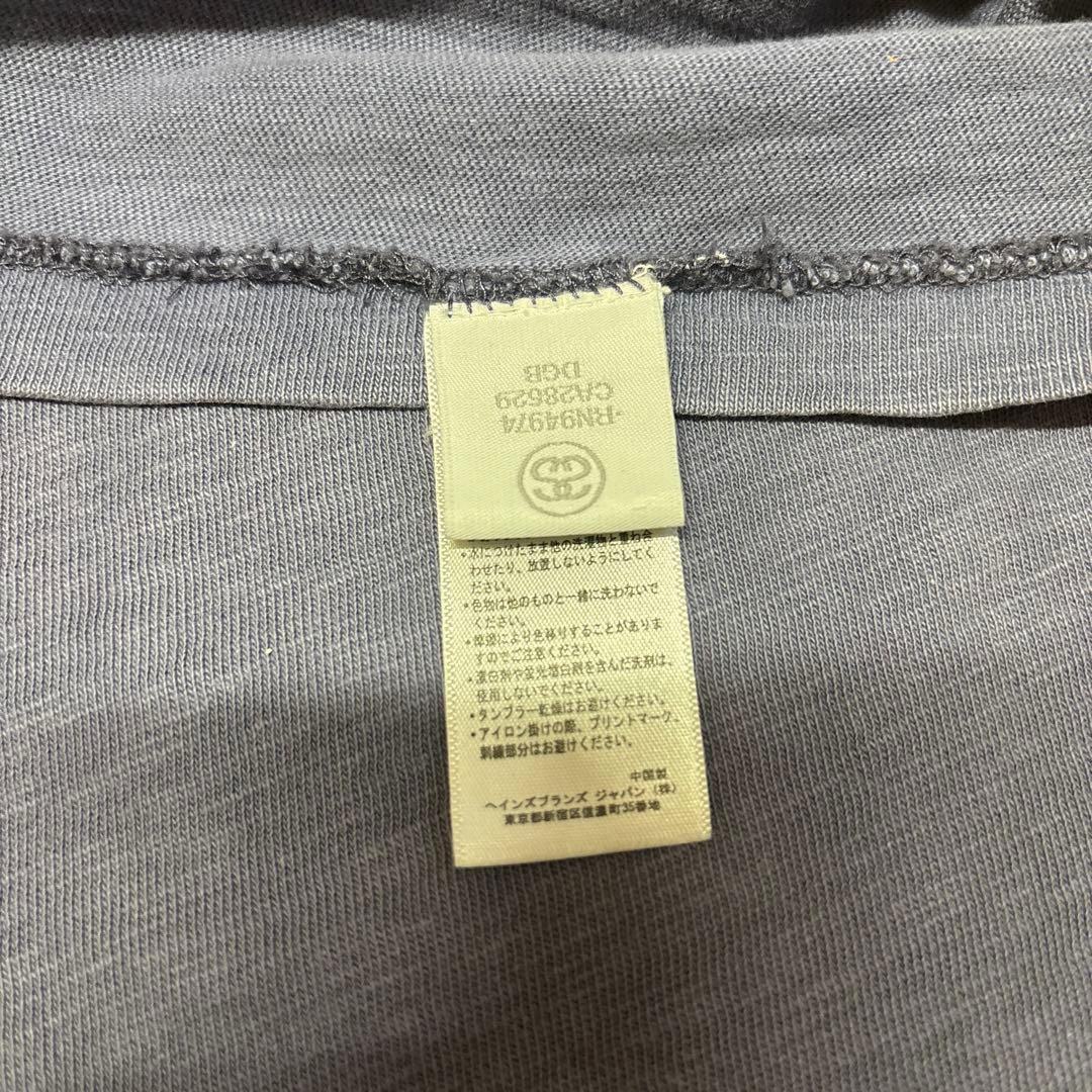 90s stussy champion tシャツ シングルステッチ 茄子紺