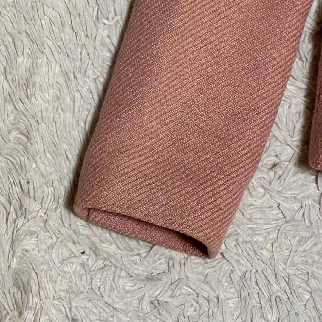 Ralph Lauren 11 L 絹 シルク ピンク ツイード ジャケット