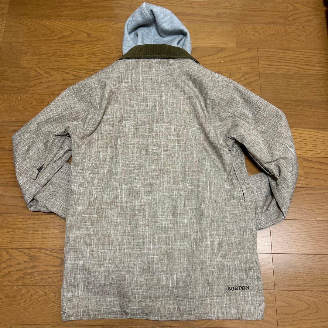 美品　BURTON フード付きスノーウェア ブラウンベージュ（Mサイズ）