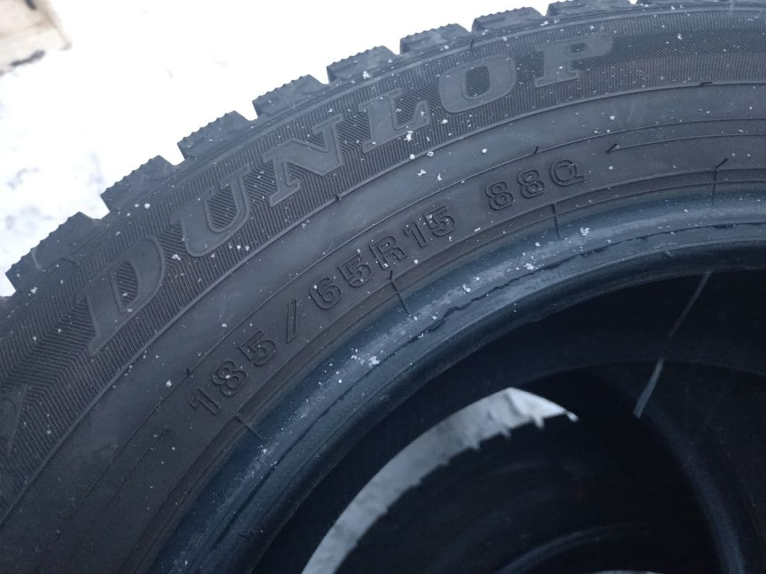 2023年製 ダンロップWM02 185/65R15 バリ山4本　アクアフリード