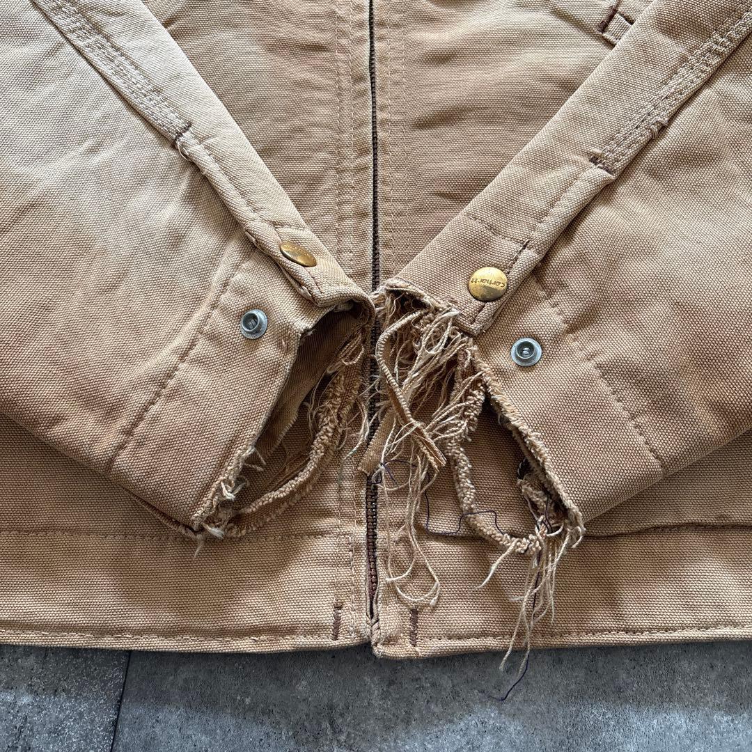 carhartt デトロイトジャケット　70s ブラウン　usa製 ボロ　雰囲気
