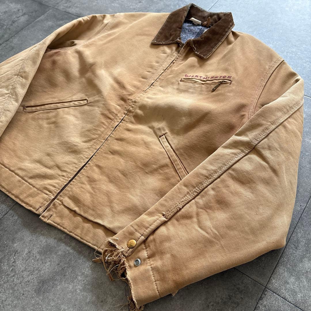 carhartt デトロイトジャケット　70s ブラウン　usa製 ボロ　雰囲気