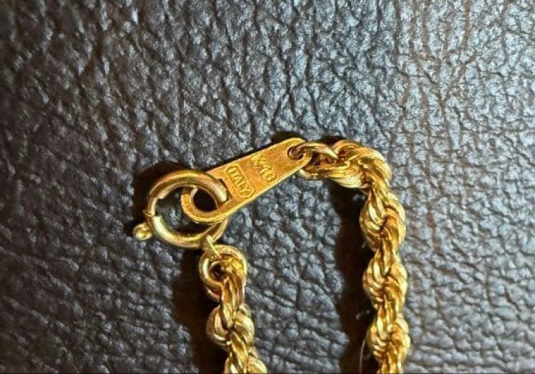 ロープチェーン 18k 55cm 幅3.5mm