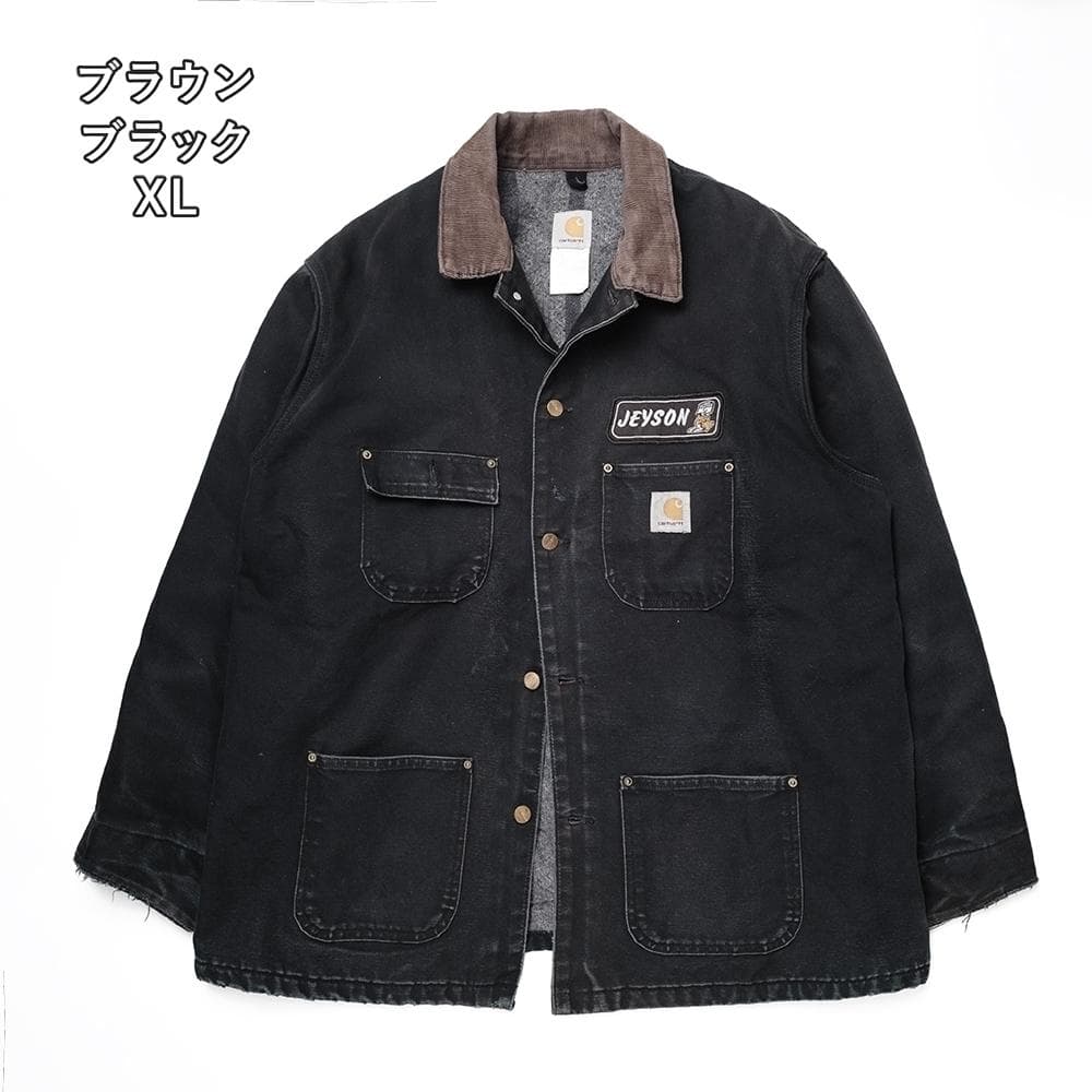90s Carhartt カーハートブラック チョアコート ヴィンテージ USA