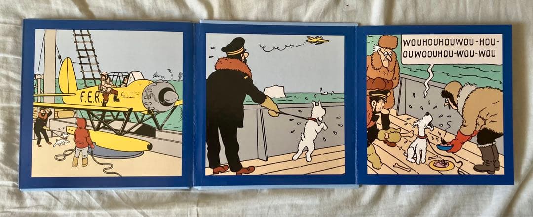 【希少】TINTIN タンタンの冒険　フランス語版　片観音構成 絵本3冊セット