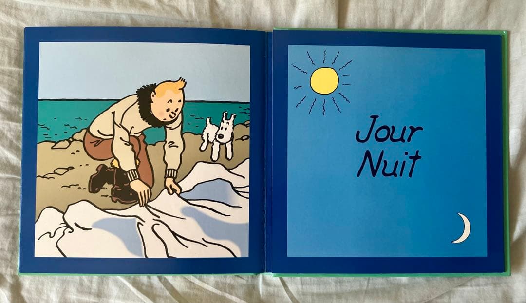 【希少】TINTIN タンタンの冒険　フランス語版　片観音構成 絵本3冊セット