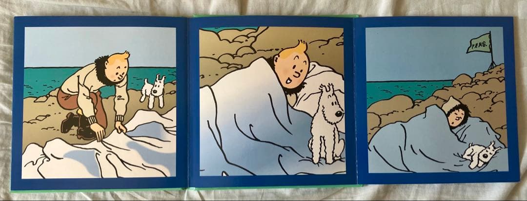 【希少】TINTIN タンタンの冒険　フランス語版　片観音構成 絵本3冊セット