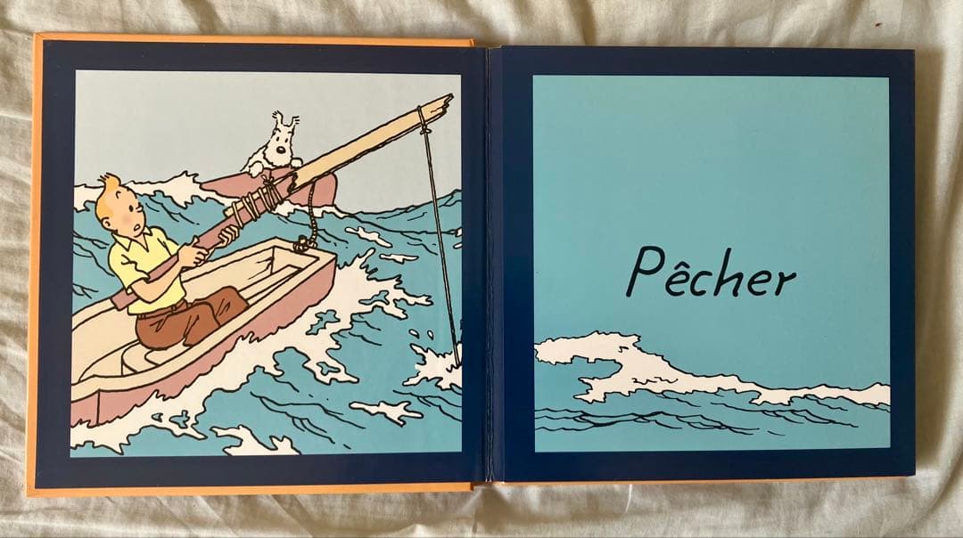 【希少】TINTIN タンタンの冒険　フランス語版　片観音構成 絵本3冊セット