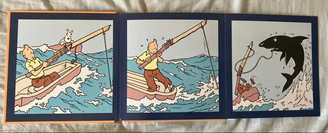 【希少】TINTIN タンタンの冒険　フランス語版　片観音構成 絵本3冊セット
