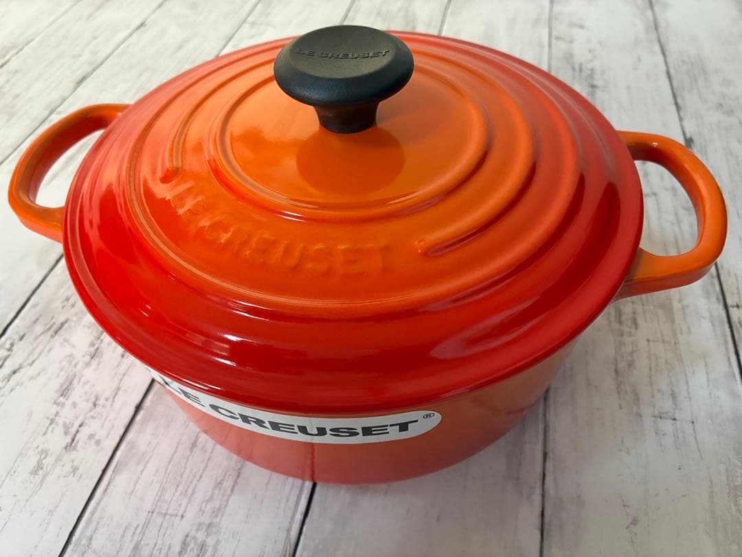★新品未使用★ LE CREUSET ココット・ロンド20cm