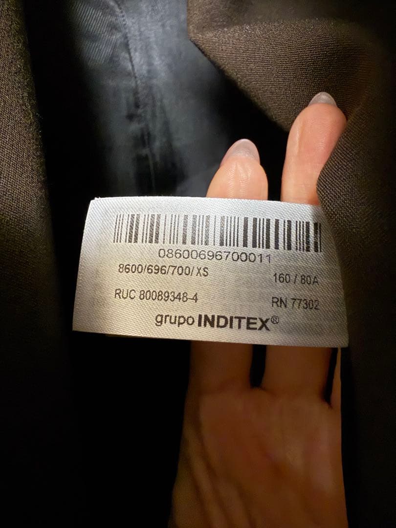 ZARA ブレザー ブラウン xs
