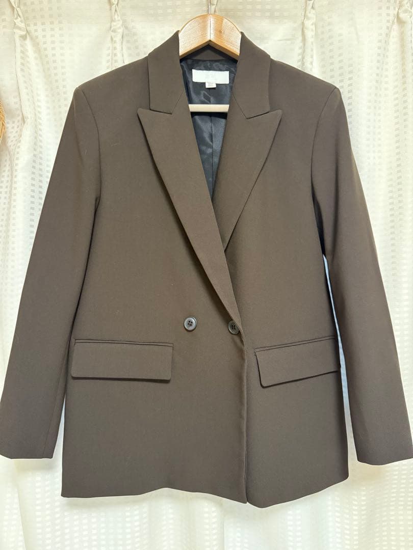 ZARA ブレザー ブラウン xs