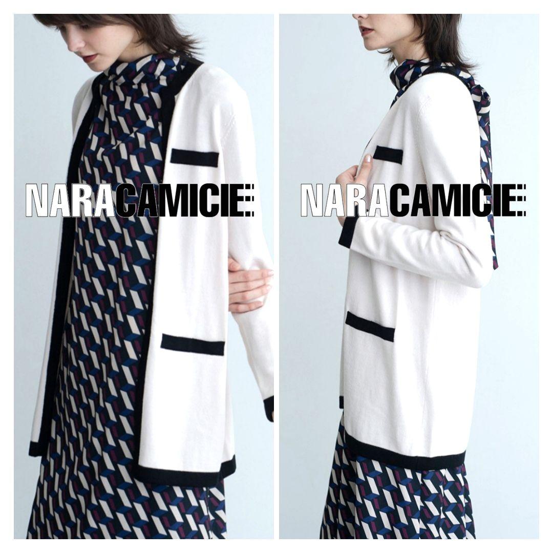 【新品タグ付25300円】ナラカミーチェ♦完売✨幾何柄2WAYワンピース