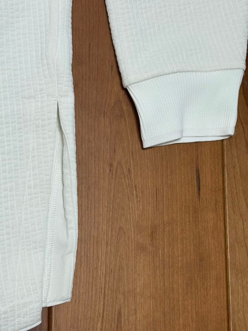 lululemonホワイト 長袖ポロシャツ A (170/80A)サイズ4