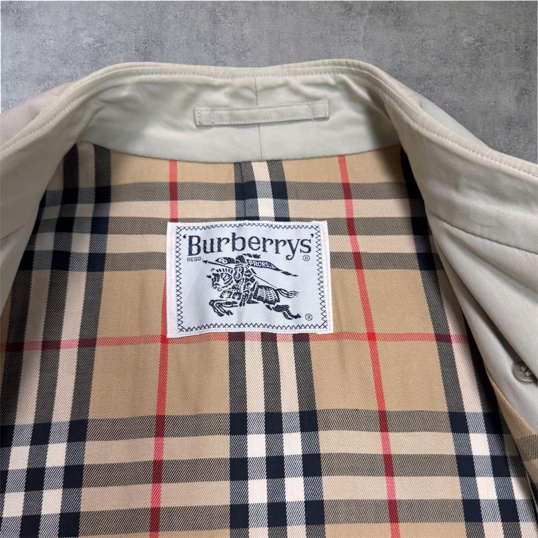 【白タグ】Burberrys バーバリー トレンチコート ノバチェック ベルト付
