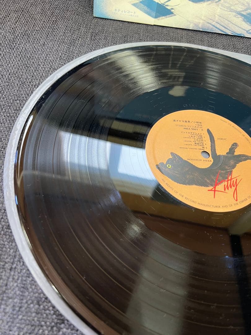 廃盤/サイン入　小椋佳 遠ざかる風景 76年 初ライブ盤 LP邦楽レコード