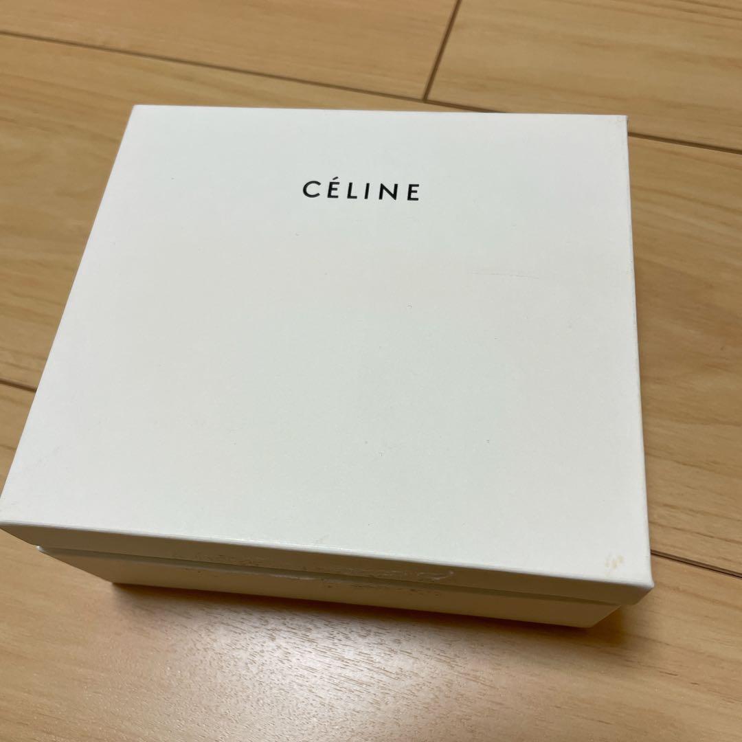 CÉLINE 二つ折り財布 グレー/イエロー 保存袋付き