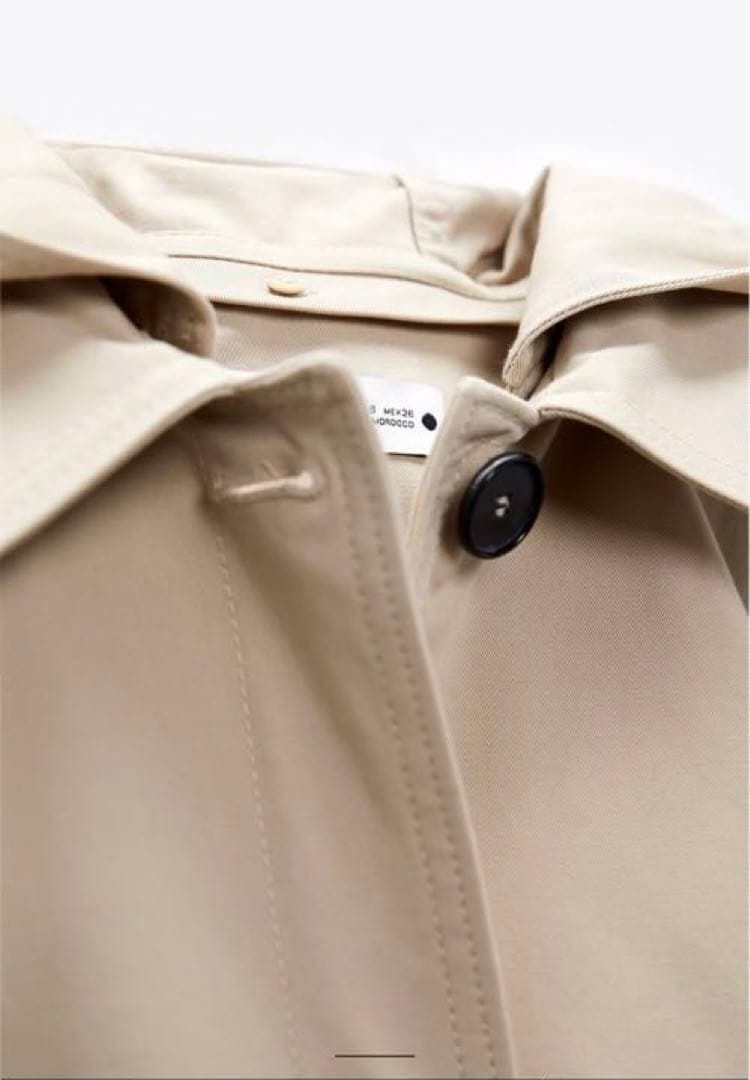 ZARA フード付き オーバーサイズ トレンチコート バルーンスリーブ 新品