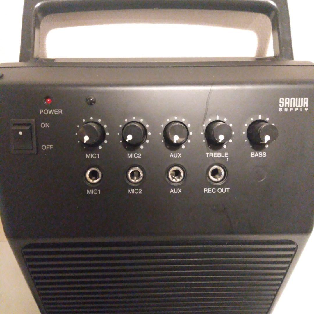 サンワ　拡張器 スピーカー&YAMAHA マイク DM-105 9月